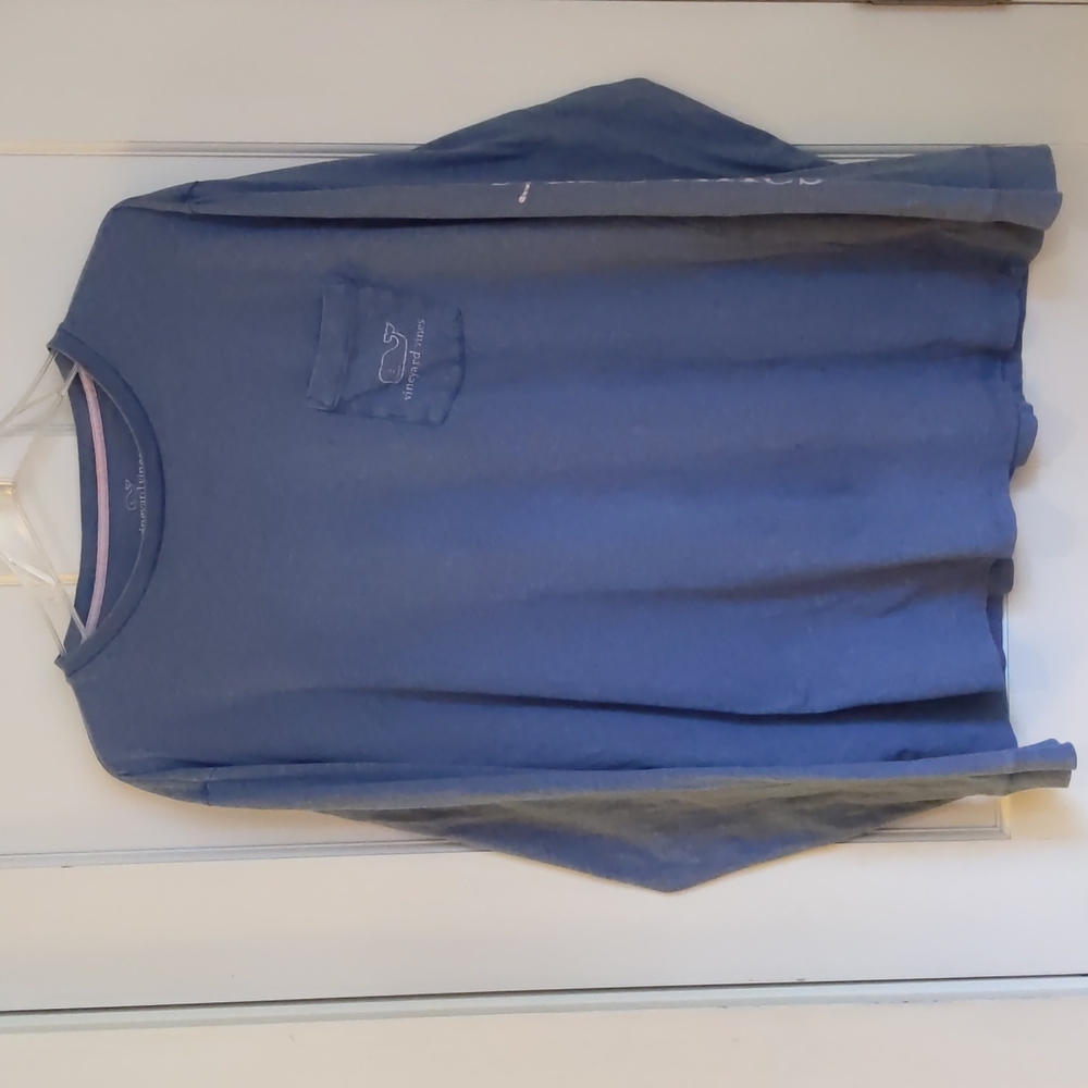 Men's L Vineyard Vines LS Whale Tee
